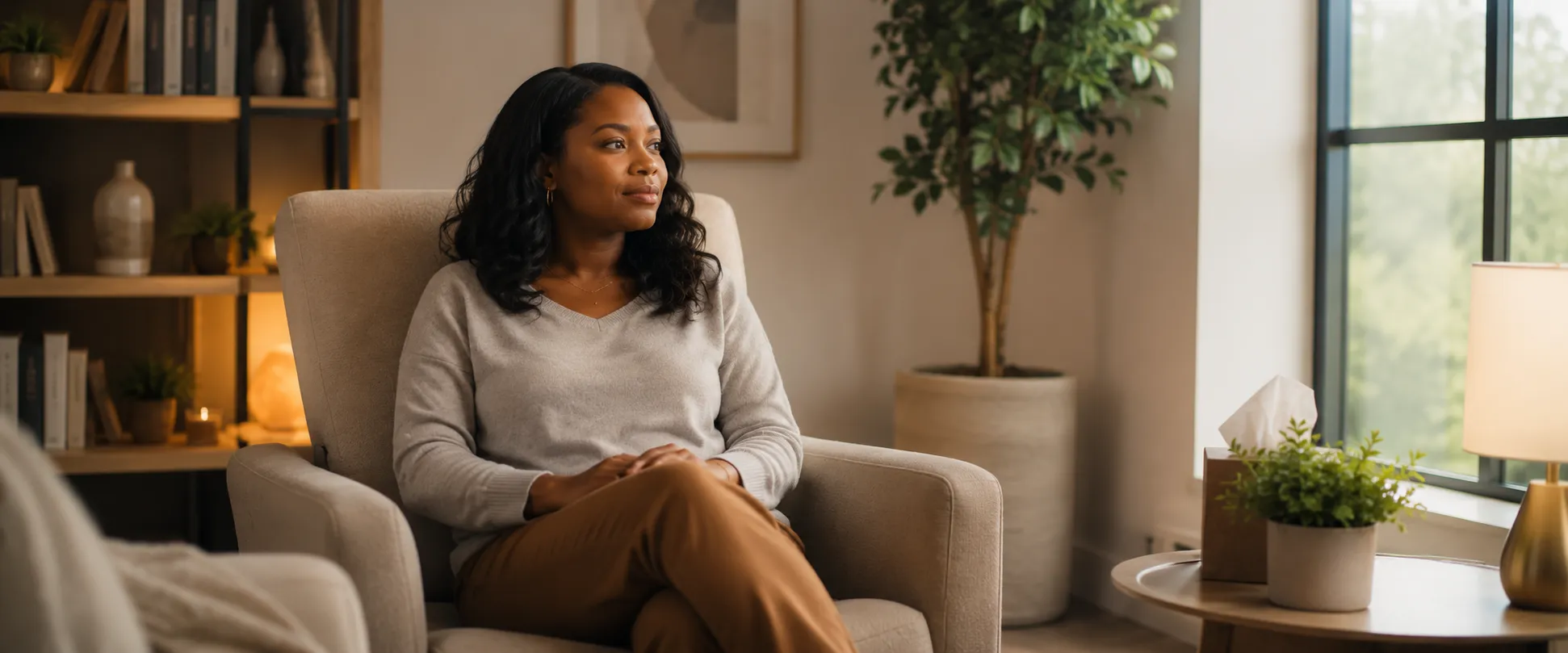 Outpatient mental health therapy and psychiatric care session